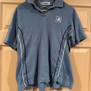 Sony Blue Short Sleeve Polo Shirt